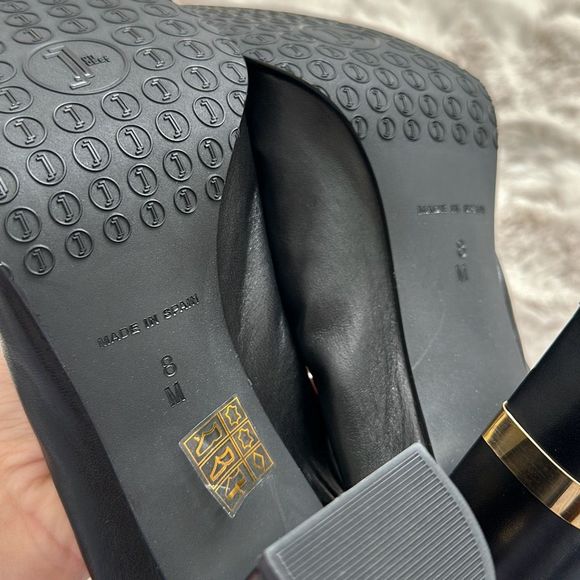 Jon Josef Party Heels Anthropologie Black Size 8 - Picture 4 of 8